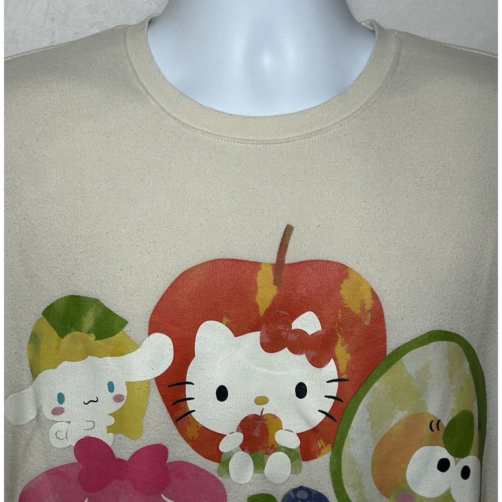 Hello Kitty & Friends Sanrio Fruits Crewneck Women's Large Sweater - Picture 6 of 10